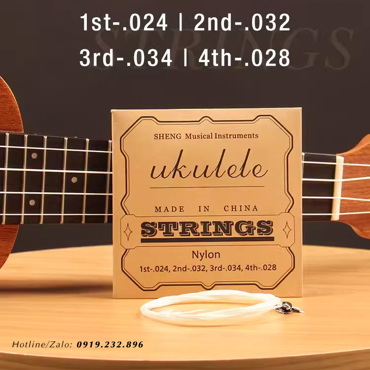 Bộ Dây Đàn Ukulele Cao Cấp Chính Hãng RiZO - Dây Ukulele Size 21 - 23 - 26