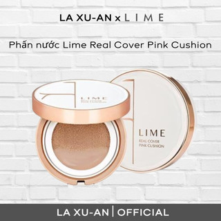 Phấn Nước Kiềm Dầu Lime Real Cover Pink Cushion Dành Cho Da Dầu Và Da hỗn Hợp, Hàn Quốc chính hãng