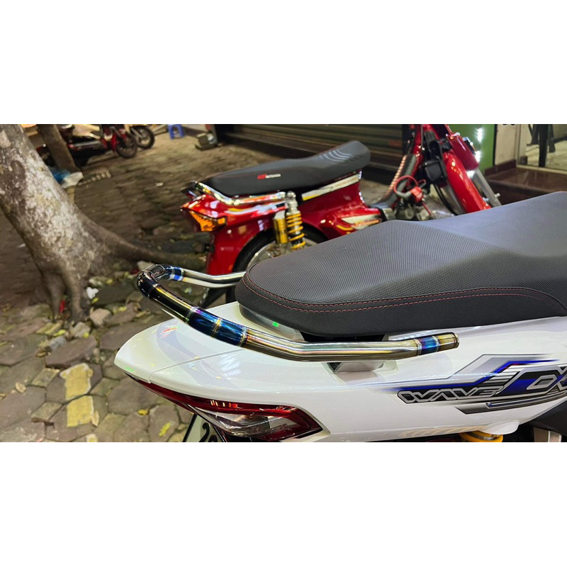 Tay sách titan hàng có chữ cho wave 50/100/100cc, Rsx, S110, Blade