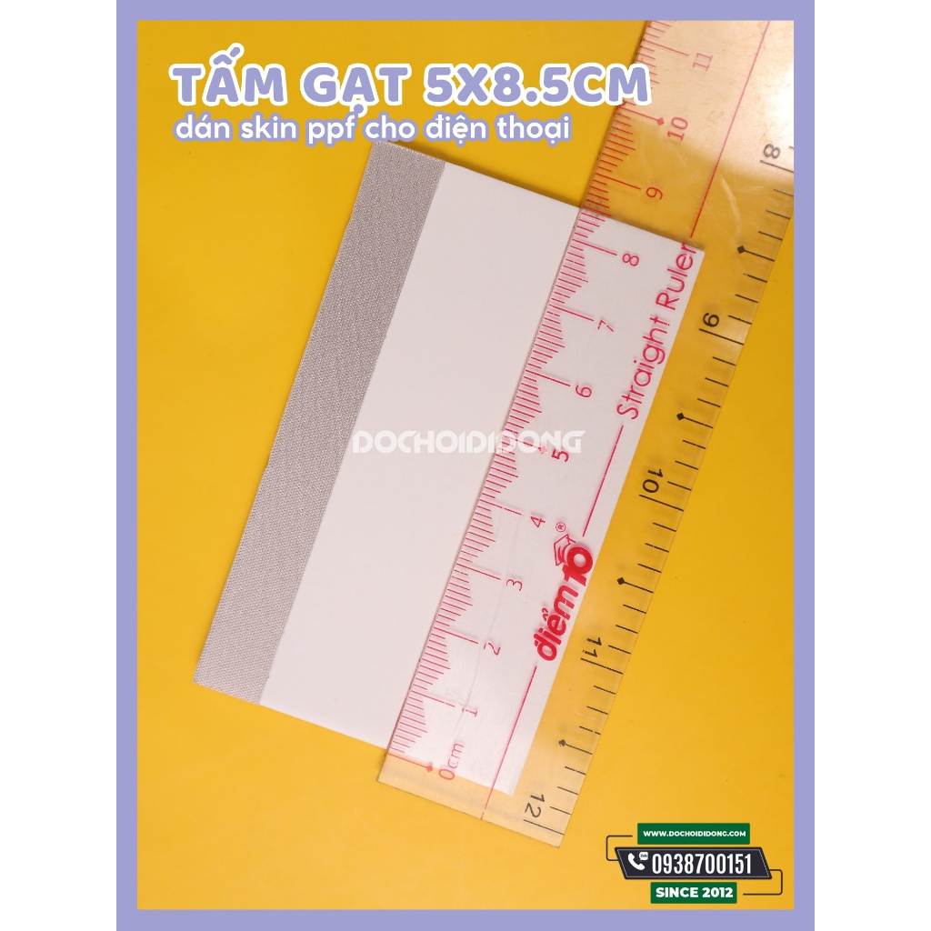 Tấm gạt 5x8.5cm dán skin ppf cho điện thoại