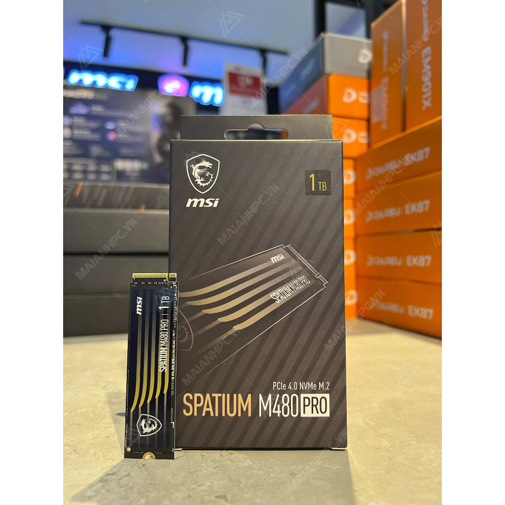 SSD 1TB MSI SPATIUM M480 PRO 1TB PCIe 4.0 NVMe M.2 Hàng chính hãng bảo hành 60th
