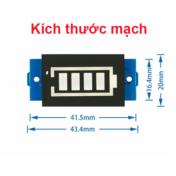 Mạch Led báo mức Pin Lithium - 1S - 2S - 3S - 4S - 1688s.vn