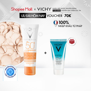 Bộ kem chống nắng có màu ngăn sạm da, giảm thâm nám VICHY Capital Soleil Anti-Daskspot