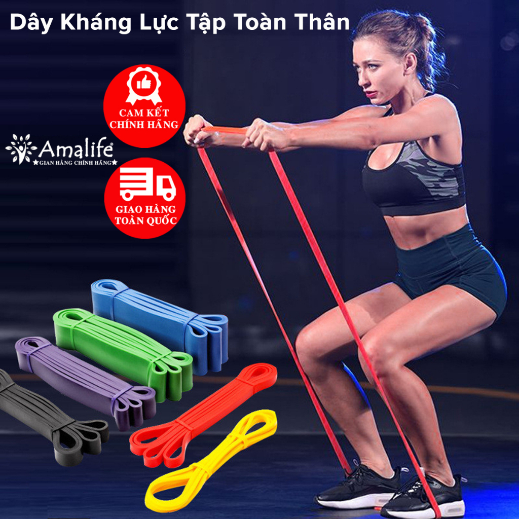 Dây Cao Su Kháng Lực Tập Toàn Thân Dây Cao Su Powerband Chính Hãng Cao Su Tự Nhiên Dây Kháng Lực Cao Cấp