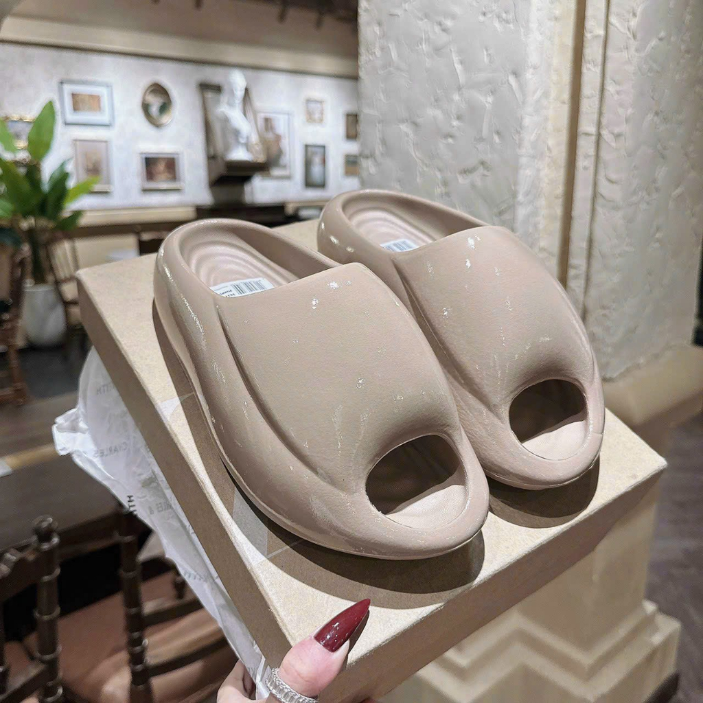 Dép bánh mì nữ nam Vesel bản bóng siêu phẩm fullbox - Dép nam nữ cool ngầu và trendy