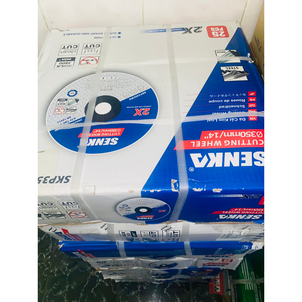 Thùng Đá cắt 355mm SENKA xanh