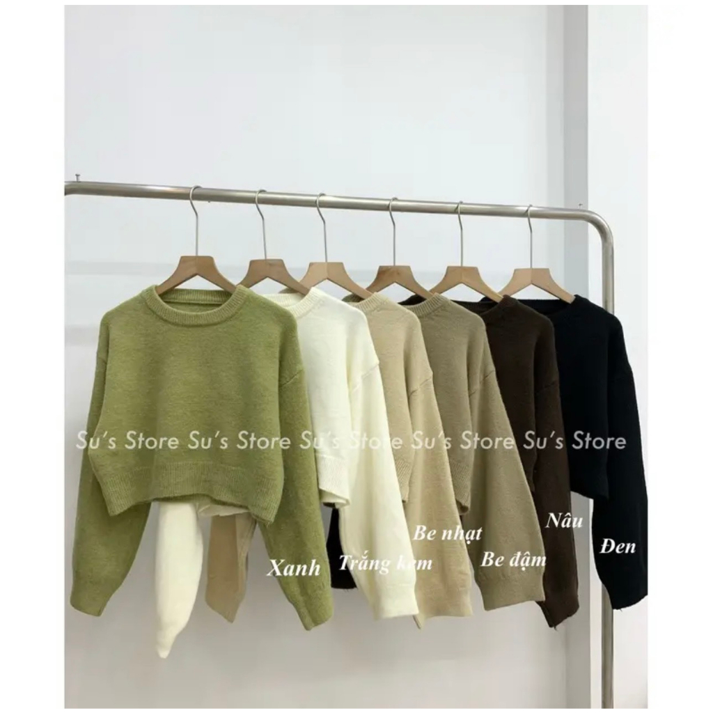 Áo len croptop trơn dài tay - Retrostyle - Aolencroptoptron786_P13k16