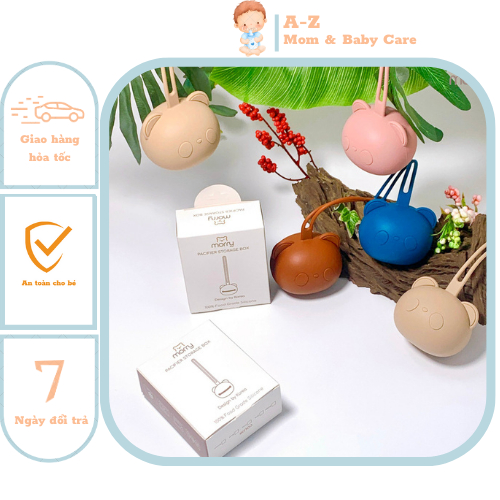 Hộp Đựng Ti Giả, Núm Ti Hình Gấu Trúc Bằng Silicon An Toàn Tiện Lợi Cho Bé  MR033