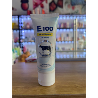 Sữa rửa mặt e100 tinh chất sữa bò 50ml 100% chính hãng