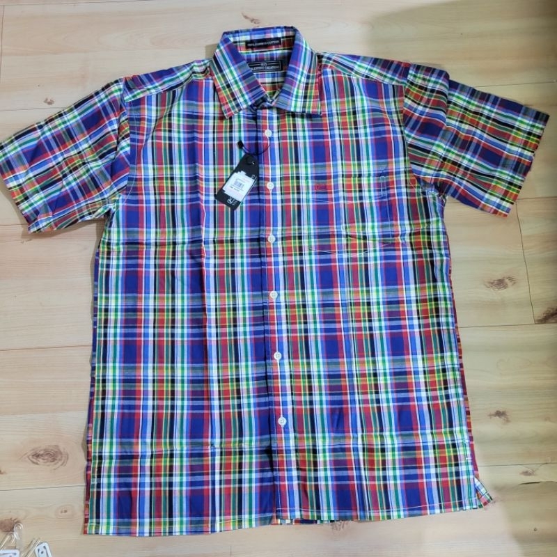 Áo sơ mi Valentino Creations tay ngắn kẻ sọc tay ngắn size S