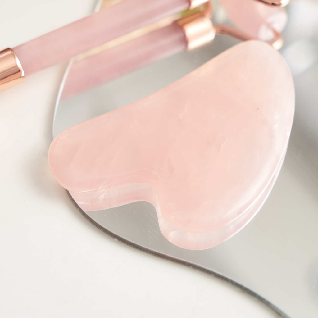 Đá massage mặt guasha Kusanco, guasha nâng cơ thon gọn mặt và trẻ hóa làn da