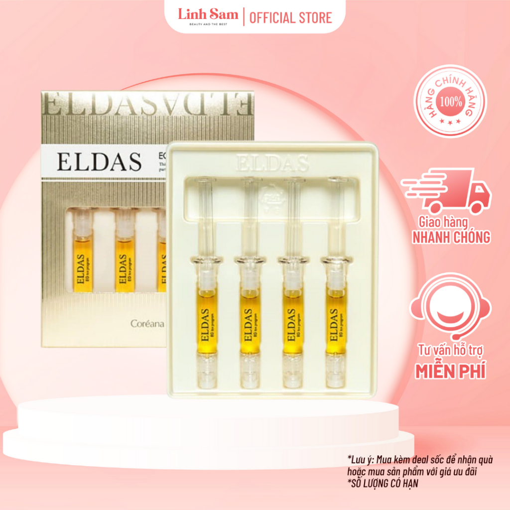 Hộp Serum Tế Bào Gốc Eldas EG Tox Program Coréana Ngăn Ngừa Lão Hóa Da (2ml x 4 ống)