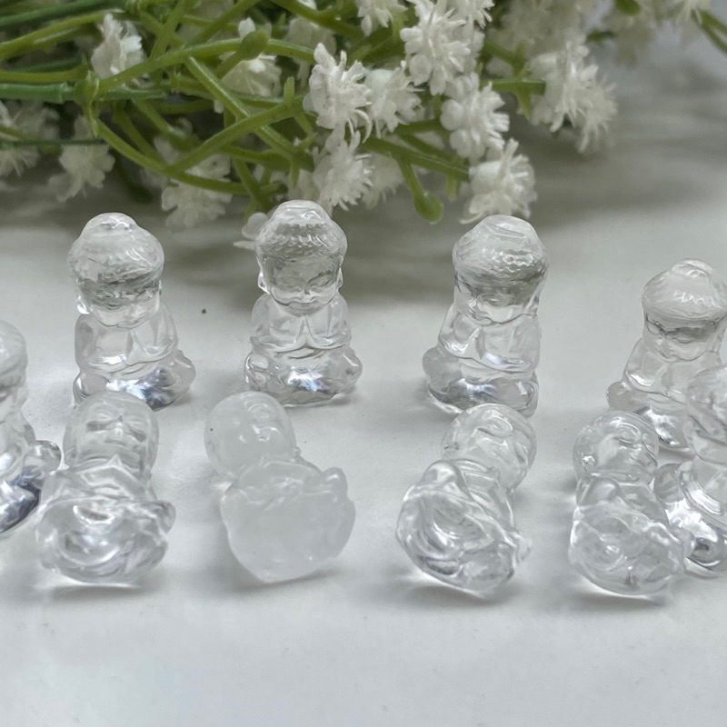 Mặt dây chuyền tiểu phật a di đà TA trắng tự nhiên TRANG SỨC ĐÁ XINH