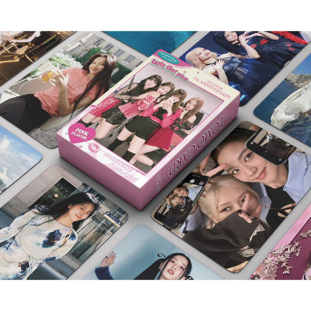 Thẻ Lomo card BlackPink bo góc 7th Anniversary 2023.08.08 Album Thần Tượng Kpop - Kỷ niệm 7 Năm