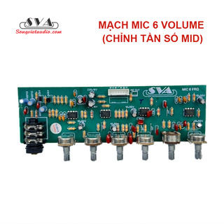MẠCH MIC 6 VOLUME (CHỈNH TẦN SỐ MID) - KÈM DÂY