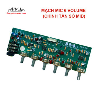 MẠCH MIC 6 VOLUME (CHỈNH TẦN SỐ MID) - KÈM DÂY