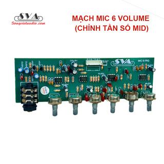 MẠCH MIC 6 VOLUME (CHỈNH TẦN SỐ MID) - KÈM DÂY