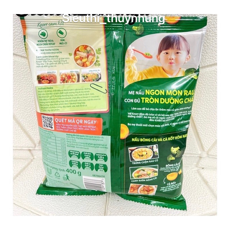 Hạt Nêm Knorr Gói 400g Mới