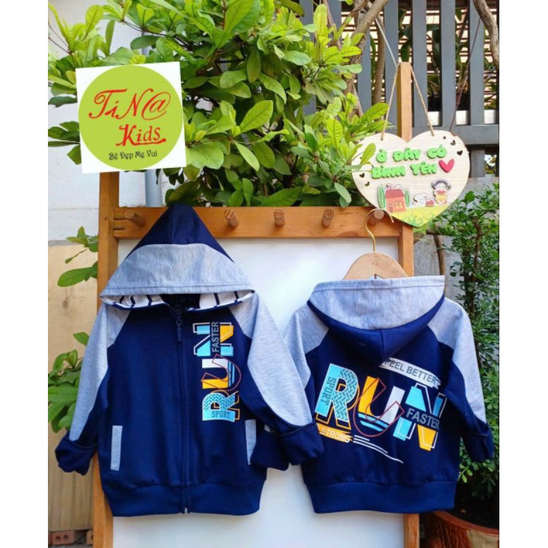 Áo khoác bé trai từ 13 đến 45kg