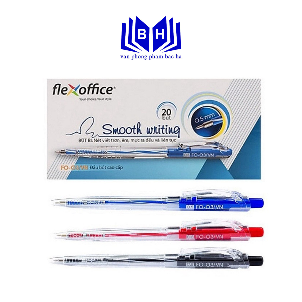 Bút Bi Thiên Long Flexoffice FO-03/VN ( Xanh, Đỏ, Đen )