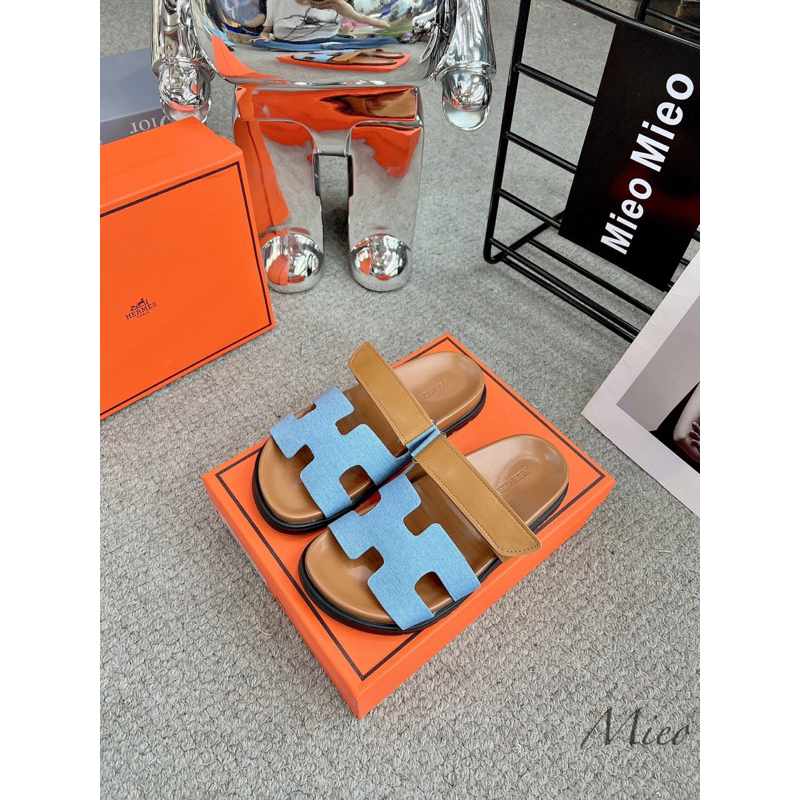 Dép lê H quai dán pha màu