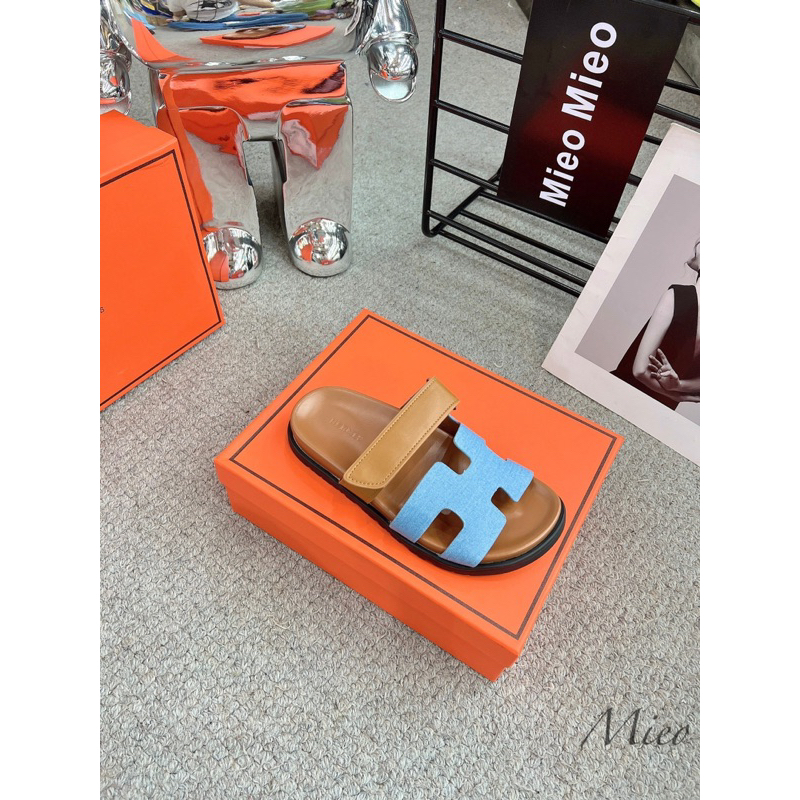 Dép lê H quai dán pha màu