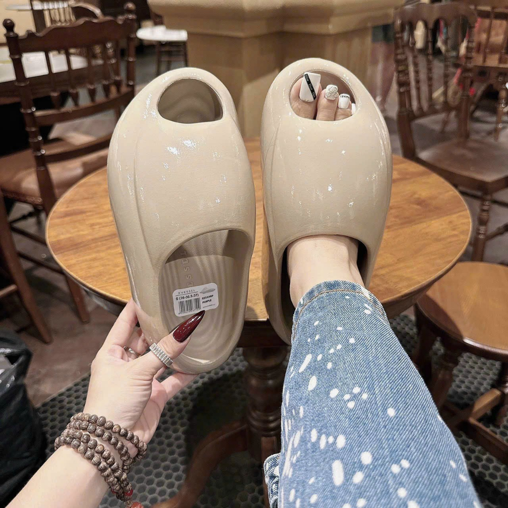 Dép bánh mì nam nữ cao cấp đúc XVESSE.L chất liệu zin vân bóng siêu hot x1 hot trend 2023
