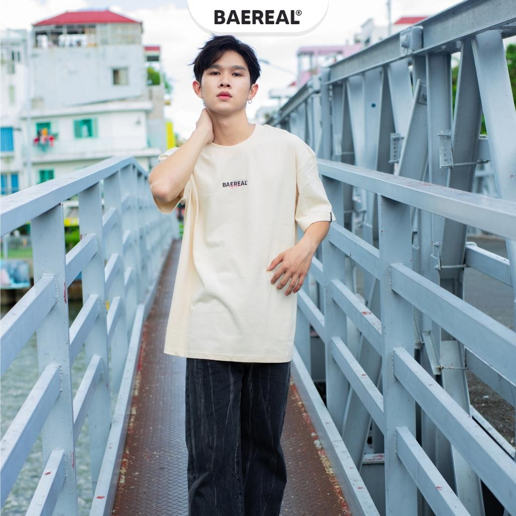Áo thun unisex form oversize cotton 250gsm BAEREAL co giãn thoáng mát ATBR020
