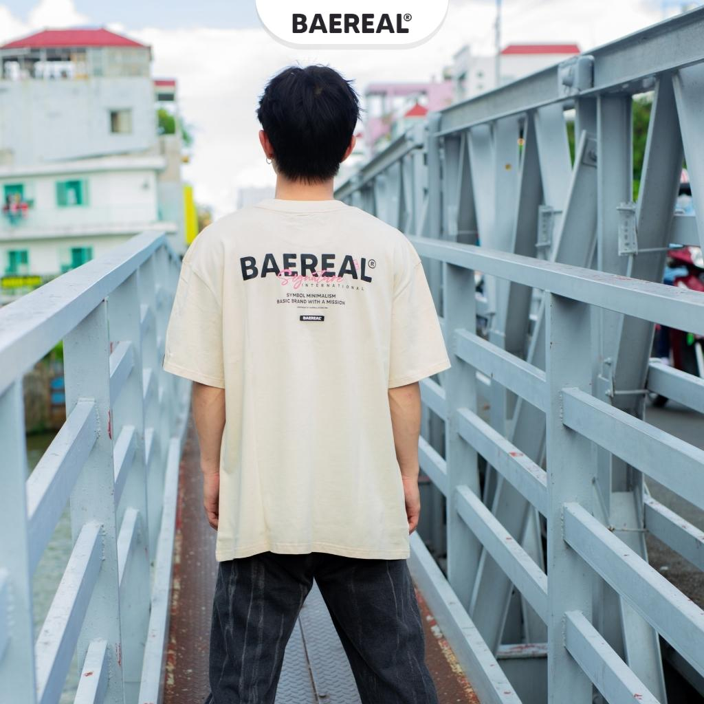 Áo thun unisex form oversize cotton 250gsm BAEREAL co giãn thoáng mát ATBR020