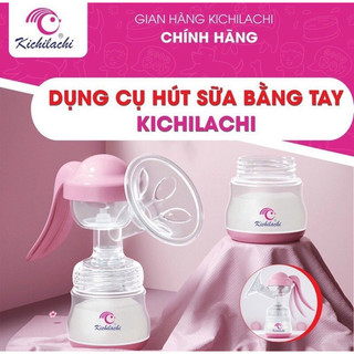 Máy Hút Sữa Bằng Tay Kichi Kichilachi không BPA an toàn cho Bé (MÀU HỒNG)