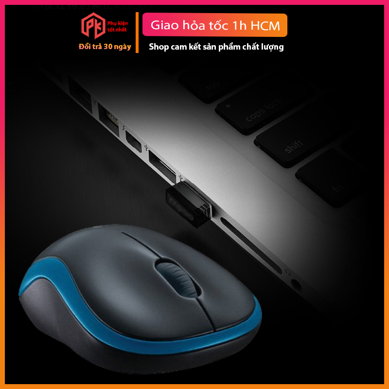 Chuột không dây logitech M185 hàng công ty