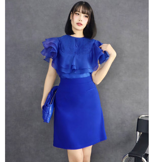 Set áo bèo kèm chân váy tiểu thư - Angel V