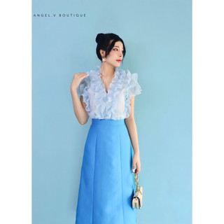 Set áo váy bèo tiểu thư cao cấp - Angel V