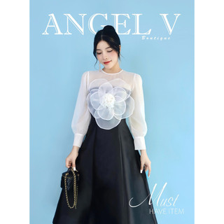 Đầm hoa 3d tiểu thư sang trọng - Angel V