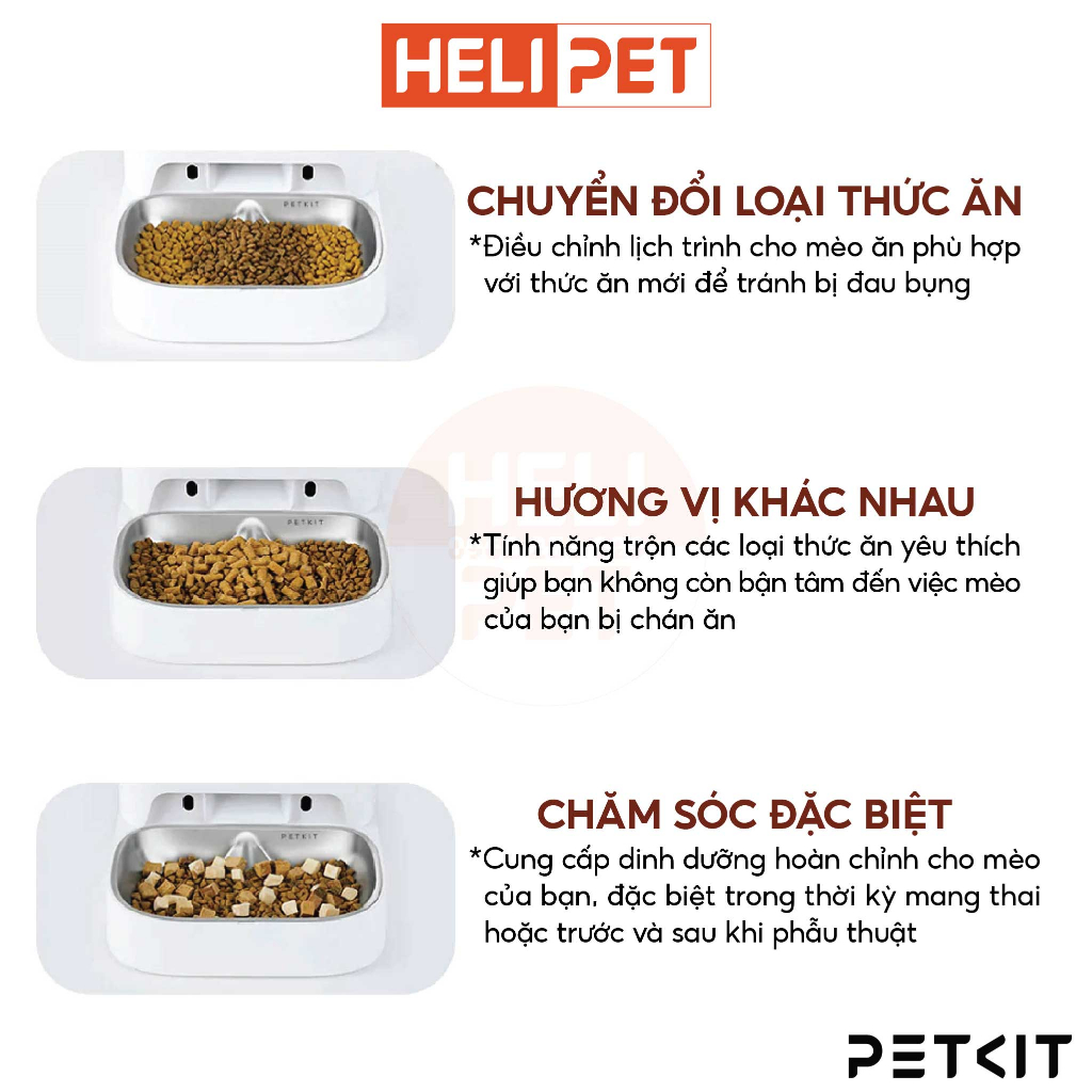 [Có Camera] Máy Cho Chó Mèo Ăn Tự Động PETKIT Gemini 2024 YumShare Có Camera Kết Nối Wifi, Hai Ngăn, Dung Tích 5 Lít