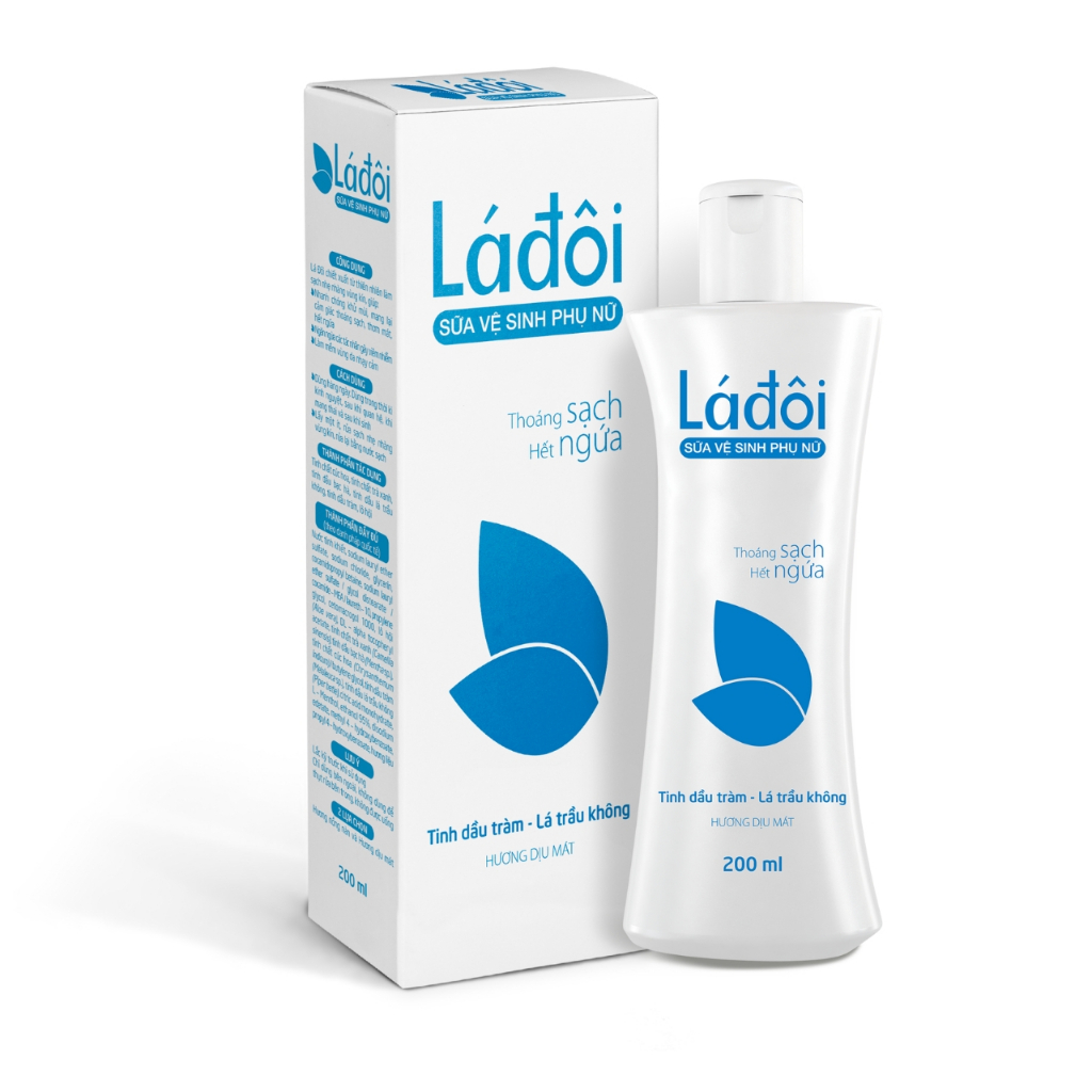 Combo 2 Sữa vệ sinh phụ nữ LÁ ĐÔI 200ml làm sạch tác nhân gây ngứa, mùi và viêm nhiễm phụ khoa