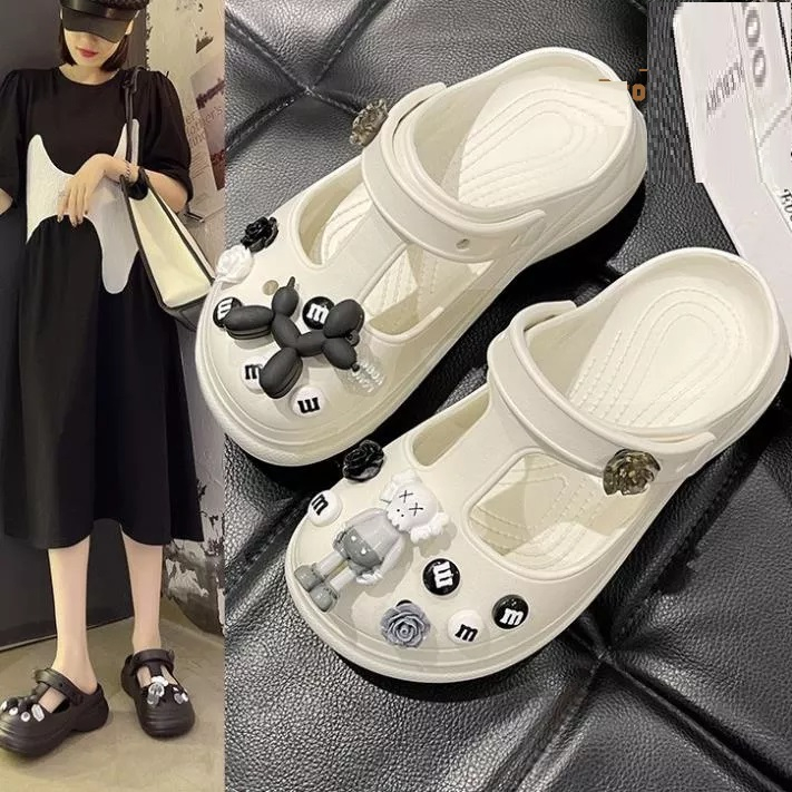 Dép Cross Sandal Đế Dày Siêu Nhẹ Tặng Kèm Bộ Hình Gắn Kaws Và Chó Siêu Xinh - Brown’s 1999 Store