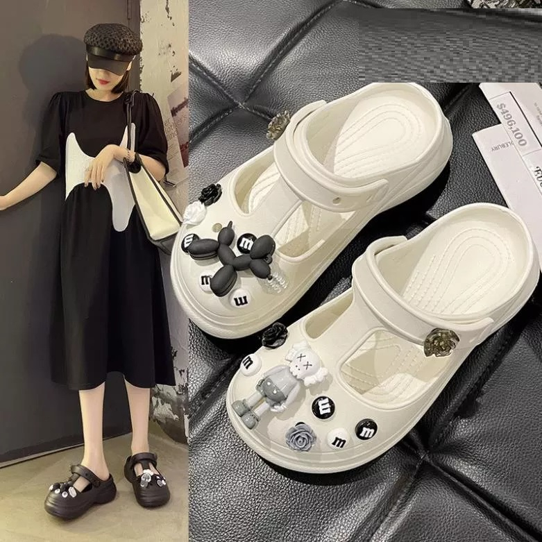 Dép Cross Sandal Đế Dày Siêu Nhẹ Tặng Kèm Bộ Hình Gắn Kaws Và Chó Siêu Xinh - Brown’s 1999 Store