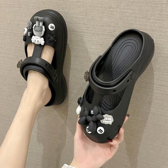 Dép Cross Sandal Đế Dày Siêu Nhẹ Tặng Kèm Bộ Hình Gắn Kaws Và Chó Siêu Xinh - Brown’s 1999 Store