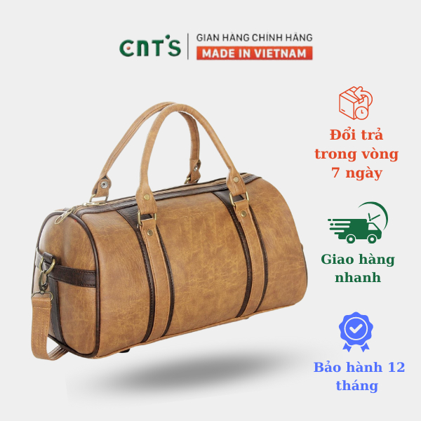 Túi trống du lịch CNT unisex TX21 bò lợt cỡ trung sành điệu