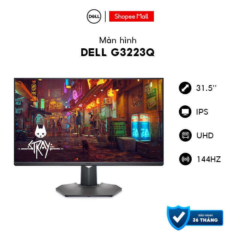 Màn hình Flat Dell G3223Q, 31.5'', IPS, UHD, 144Hz, 1ms