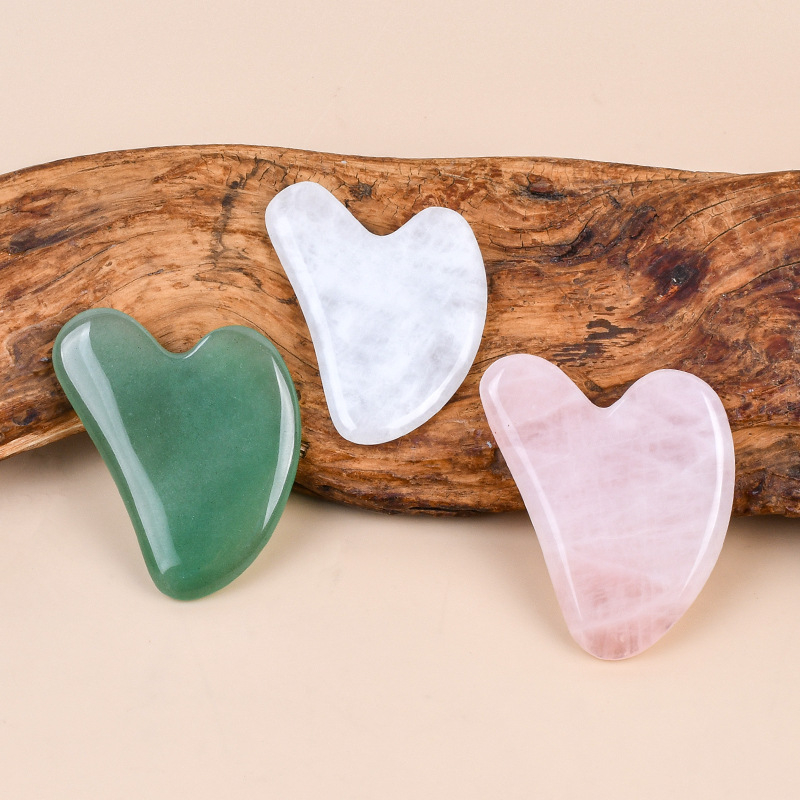 Đá massage mặt guasha Kusanco, guasha nâng cơ thon gọn mặt và trẻ hóa làn da