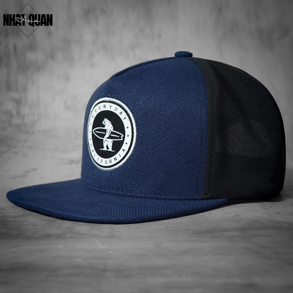Mũ lưỡi trai Gấu Everyday California xanh snapback - Nhật Quân Asia nhatquanasia