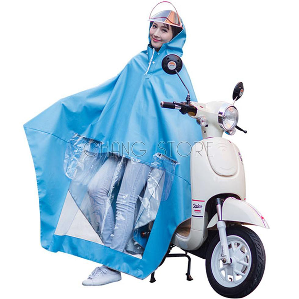 Áo Mưa Cánh Dơi 1 Đầu, 2 Đầu Phản Quang Loại Dày, Có Kính Che Mặt, Áo Mưa Vải Dù Ép PVC Chống Rách Siêu Dai, Siêu Bền