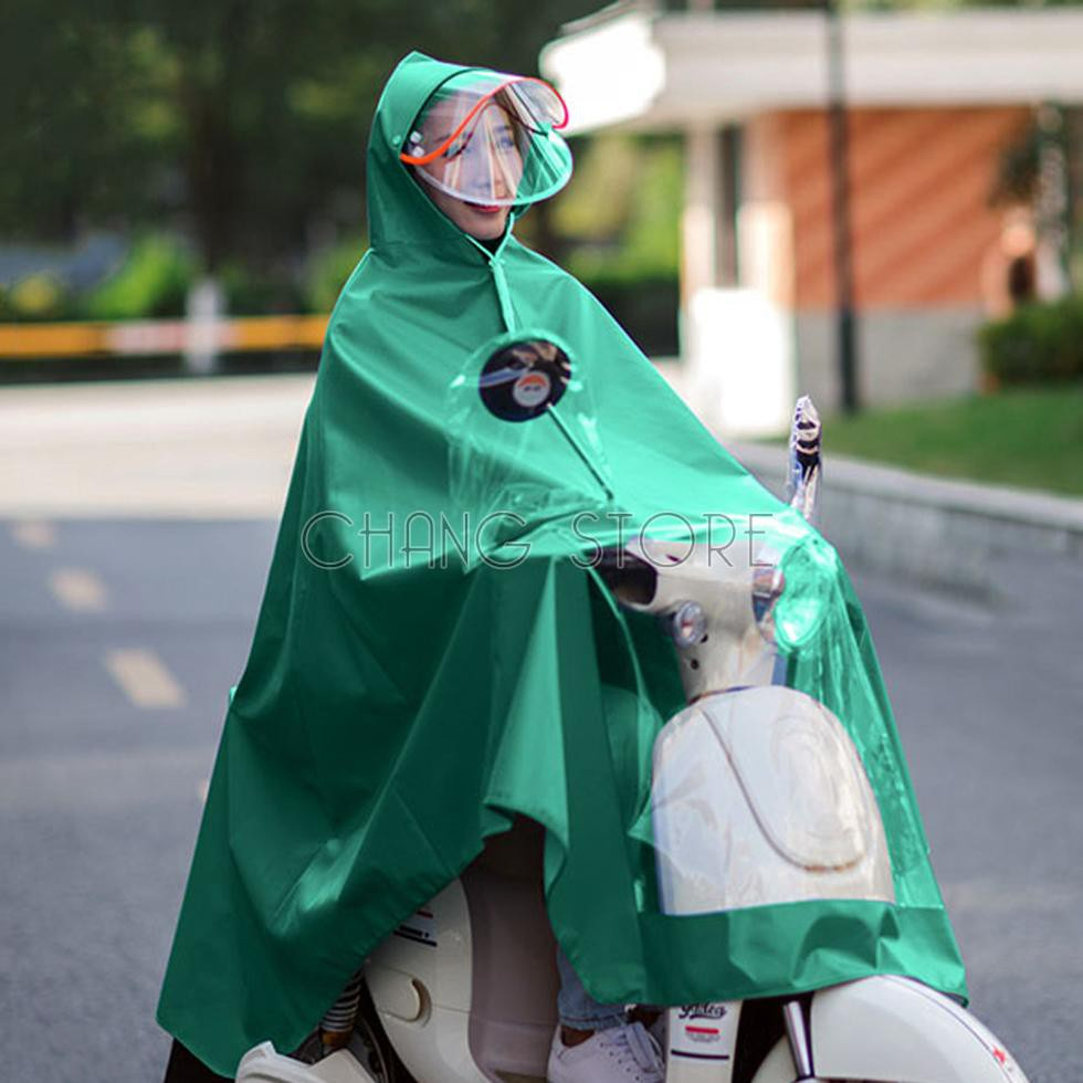 Áo Mưa Cánh Dơi 1 Đầu, 2 Đầu Phản Quang Loại Dày, Có Kính Che Mặt, Áo Mưa Vải Dù Ép PVC Chống Rách Siêu Dai, Siêu Bền