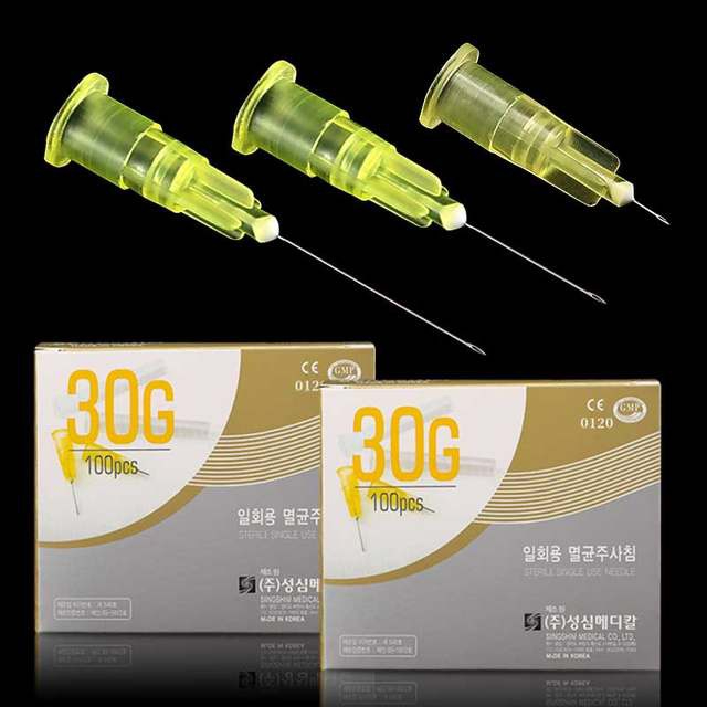 Kim Tiêm Nano 34G 32G 4mm 30G SUNGSHIM Hàn Quốc / Kim Nano Siêu Mỏng & Dùng Tiêm Dưỡng Chất / Tiêm Căng bóng