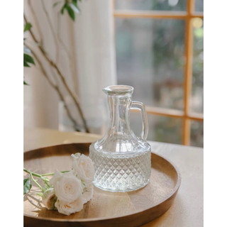 Bình hoa mini quai trang trí - bình lọ cắm hoa kim cương decor