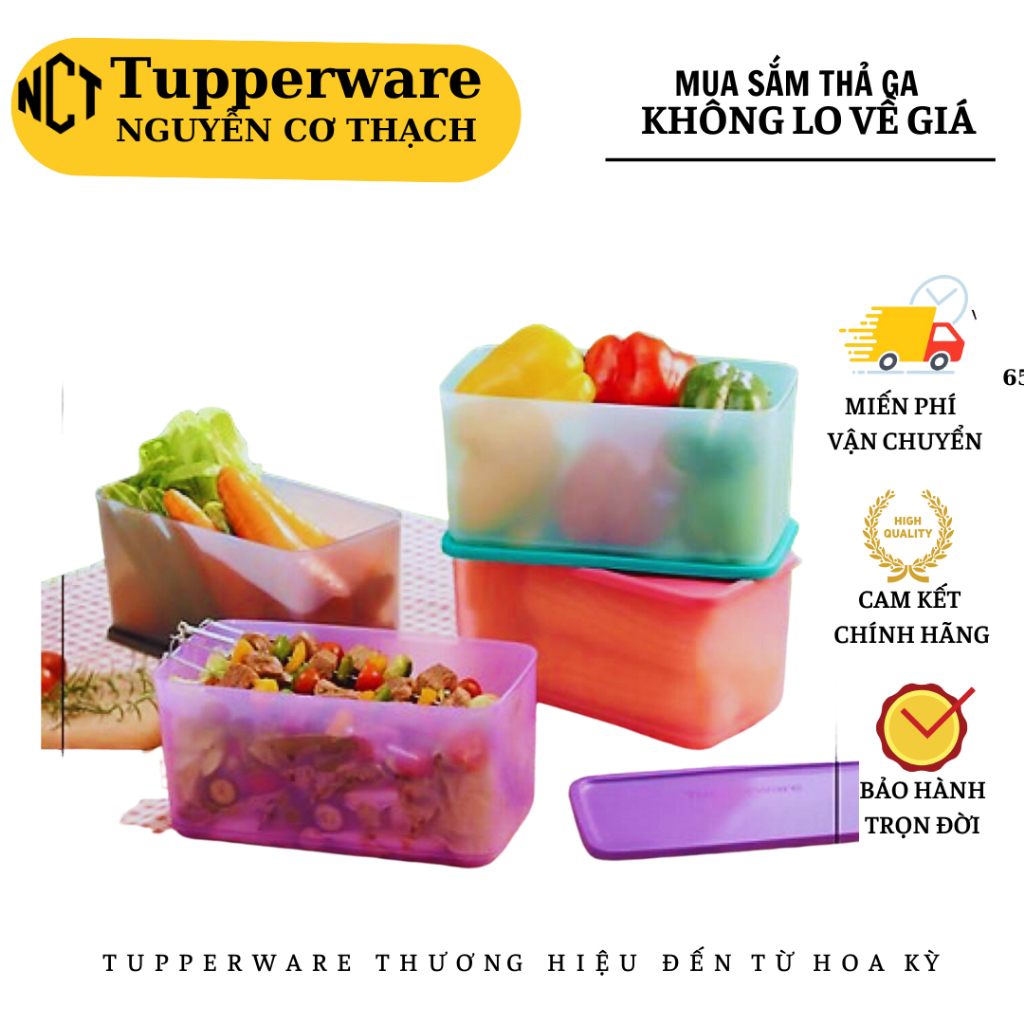 Bộ hộp Bảo quản thực phẩm FUNTASTIC  ( 3,1l ) Tupperware