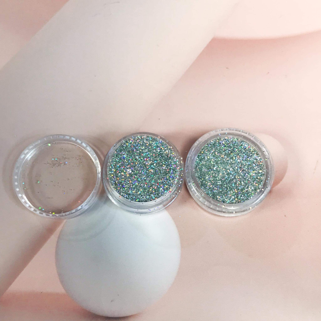 Bột Kim Tuyến Ngũ Sắc HUNGACOLOR Hũ 5gram phát sáng dùng pha màu tô tượng, trang trí móng tay, mỹ thuật thủ công