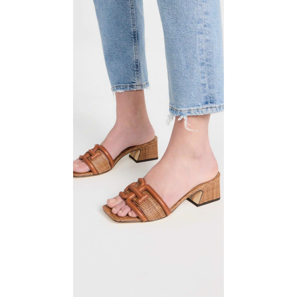 Guốc Sam 5p da phối cói